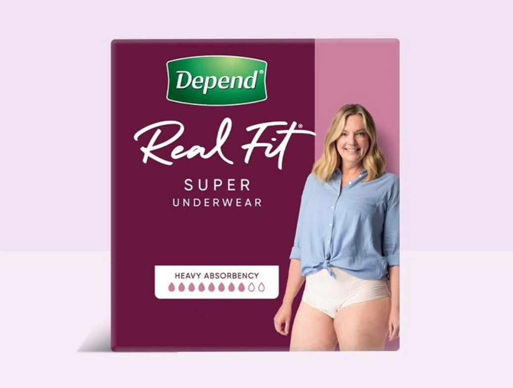 Depend Real Fit for Women Super Underwear 8 Pack