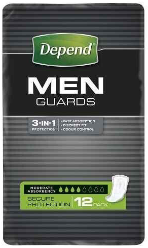 Depend Guards for Men 12 Pack