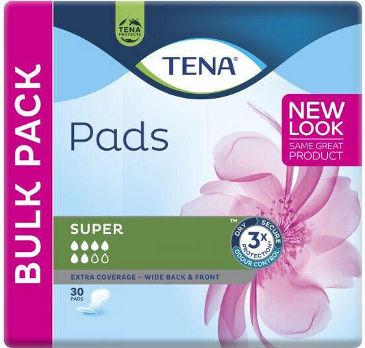 Tena Super Shield 30 Pack