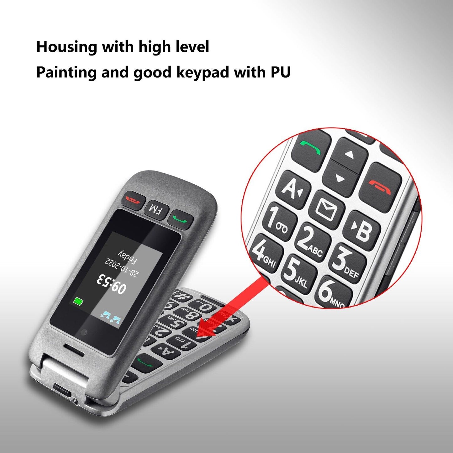 Senior Flip Smartphone 4G Dual SIM for Elderly NDIS Aged Care