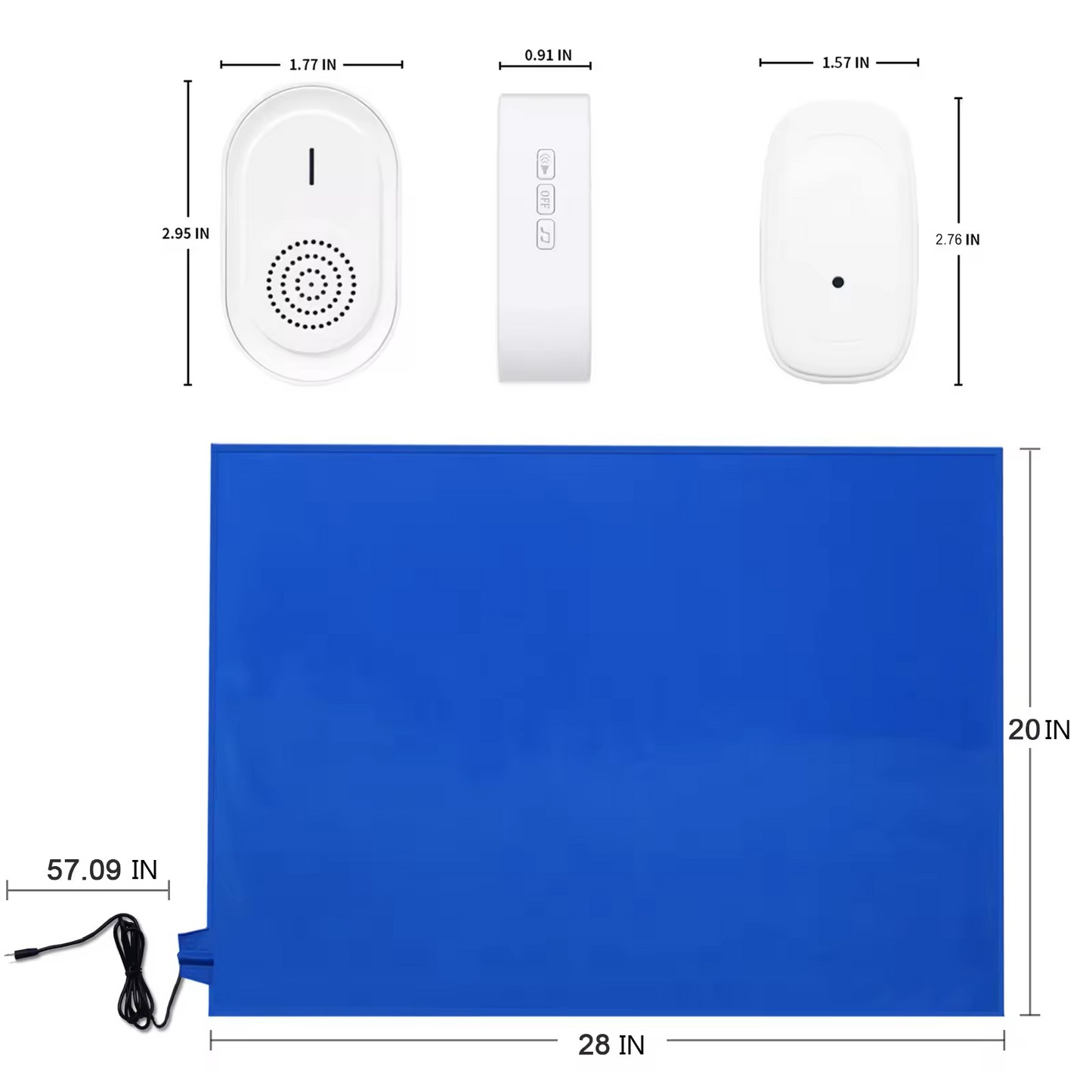 Caregiver Alarm with Fall Detection Pressure Mat NDIS Aged Care