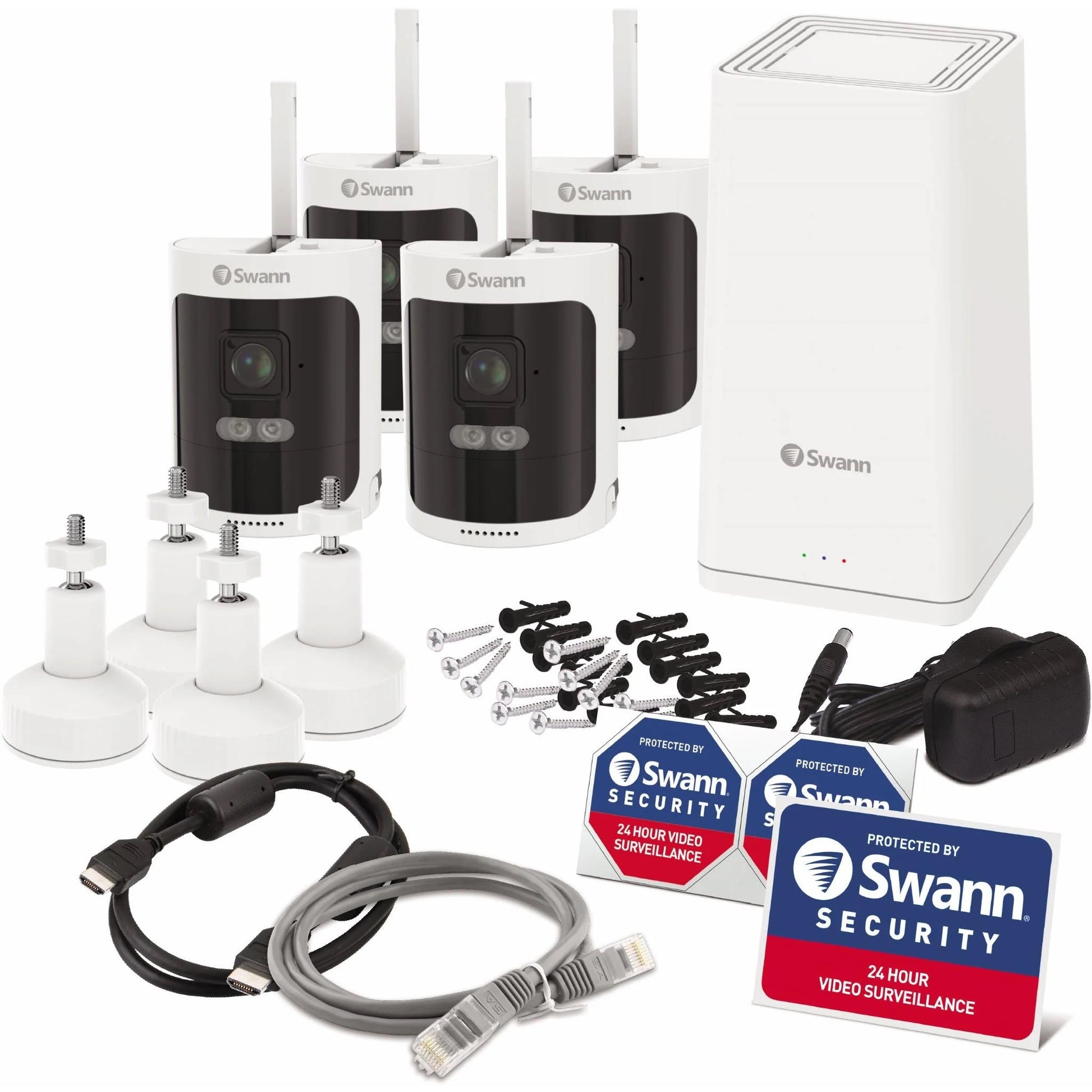 Swann AllSecure650 4 Camera Wireless 2K 1TB Security System NDIS & Aged Care