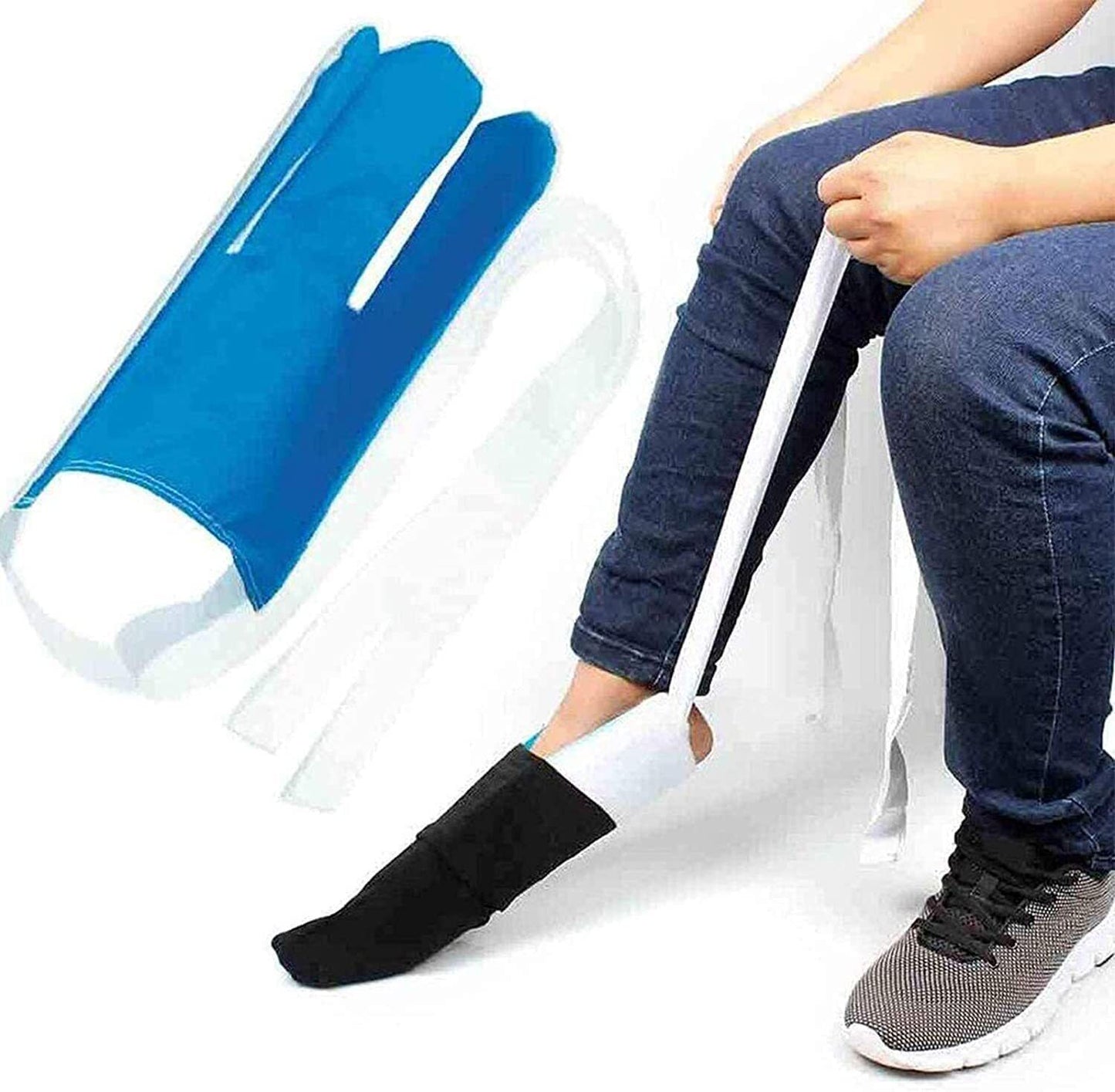 Sock Aid Sock Helper Puller Socks Slider Easy On Off Stocking Slider for Elderly