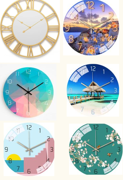 Glass Wall Clock