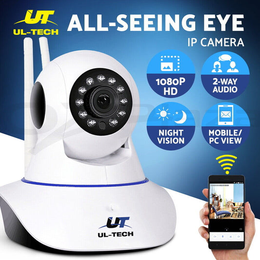 Wireless IP Camera CCTV Security System Home Monitor 1080P HD