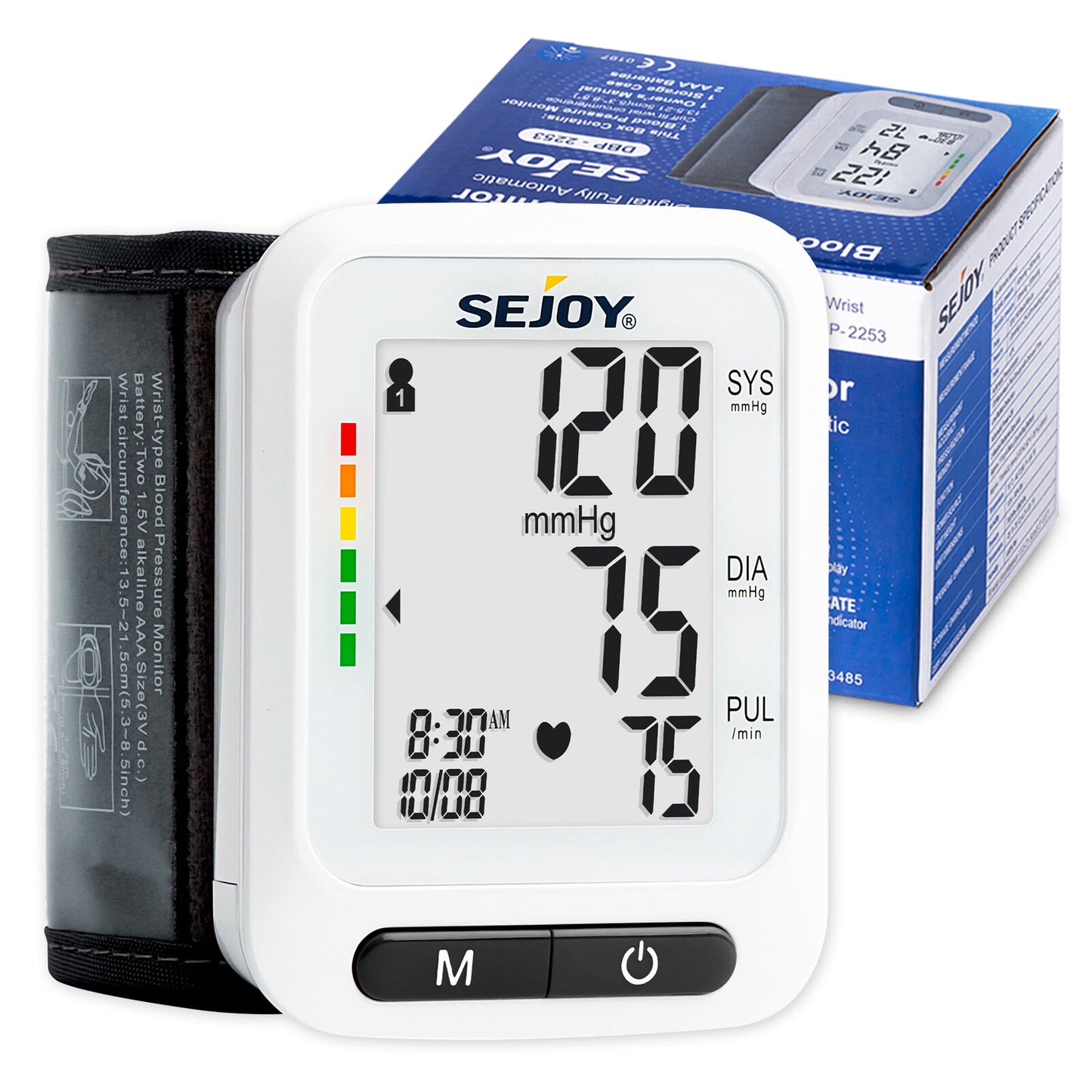 Wrist Blood Pressure Monitor with Automatic Cuff & Heart Rate Tracking NDIS & Aged Care