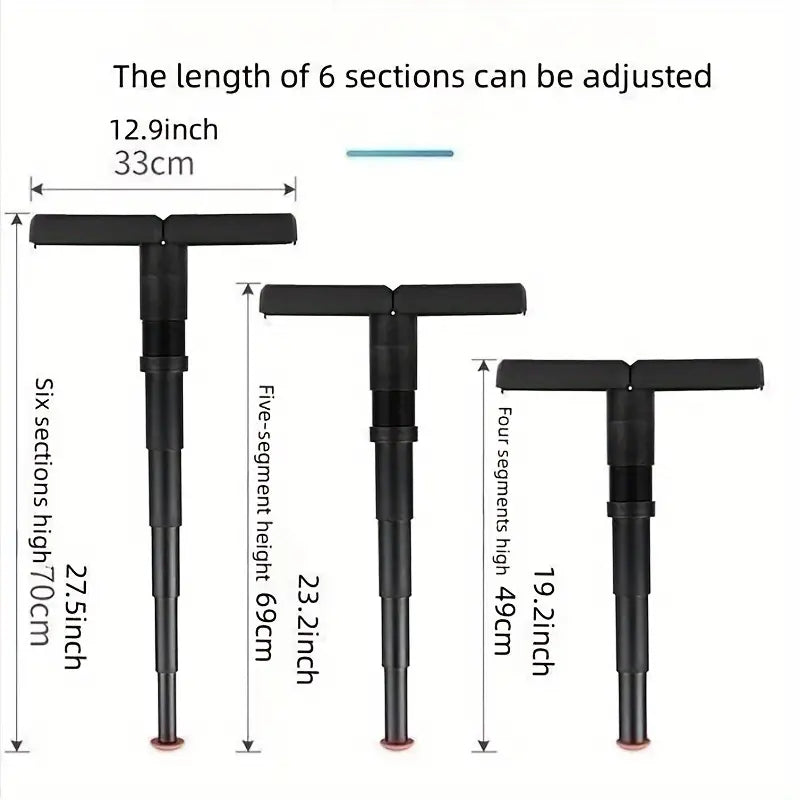 Folding Crutches, Retractable Stool For Queuing Travel, Adjustable Height, Small And Foldable