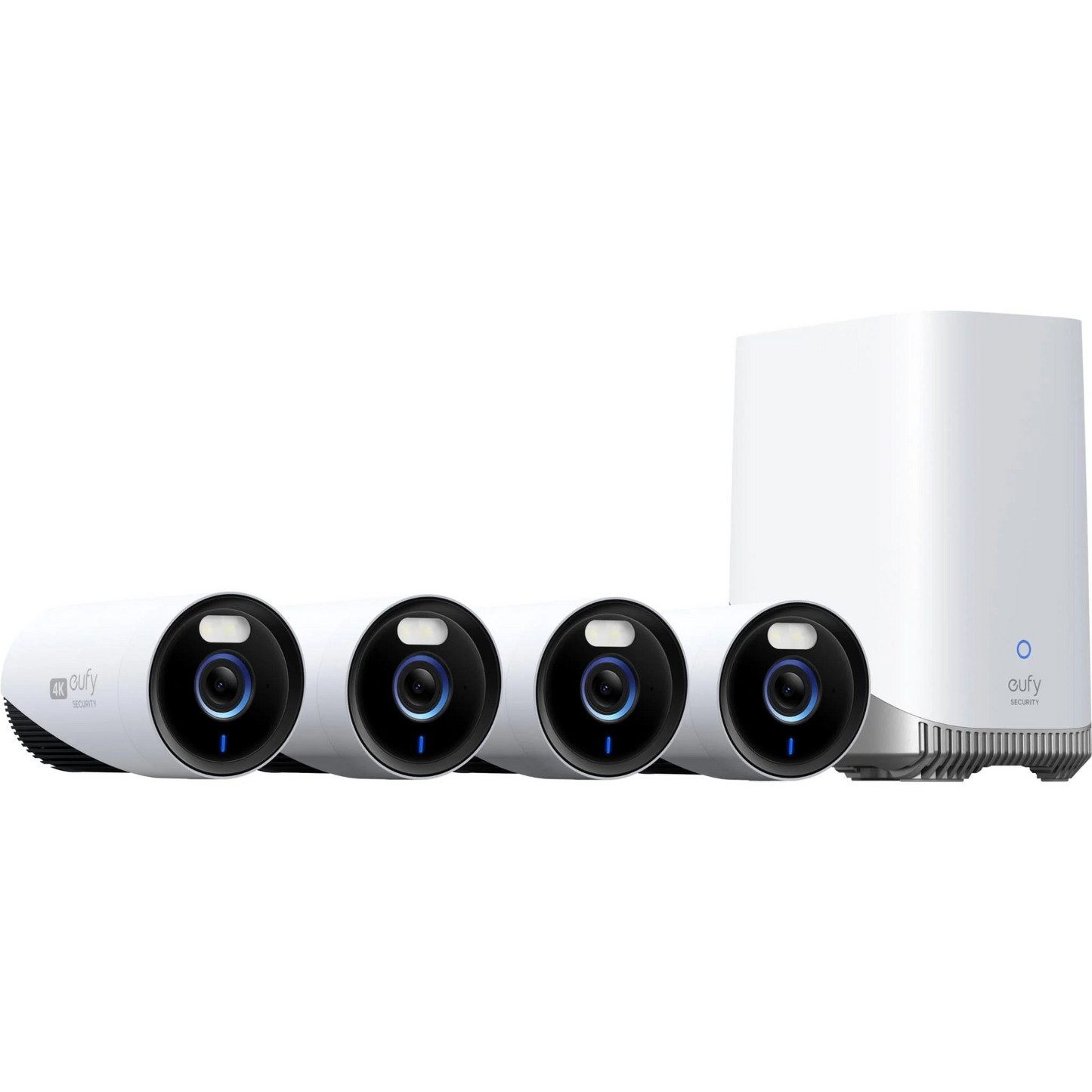 eufyCam E330 4K Home Security System with Homebase 3 (4-Pack)