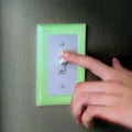 Green Gow In The Dark Light Switch Cover 85mmx130mm