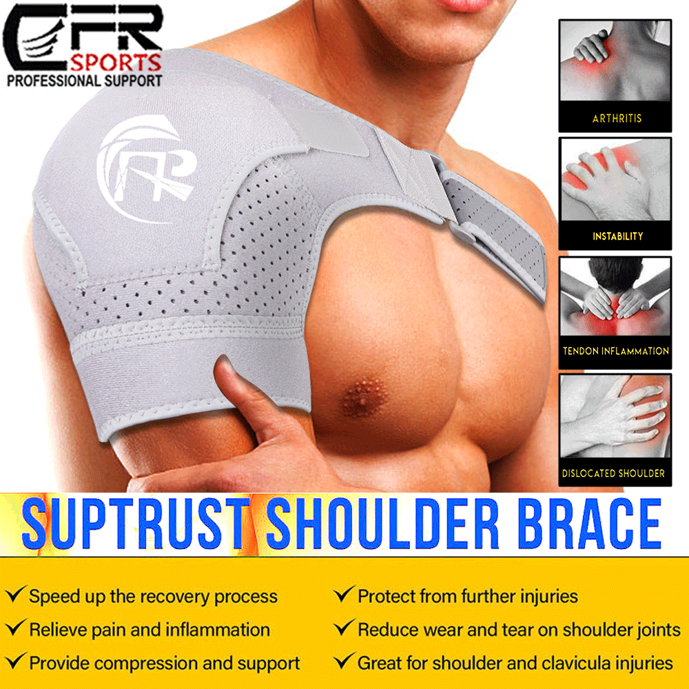 Shoulder Brace Rotator Cuff Support Therapy Belt Sleeve Men Pain Relief Women