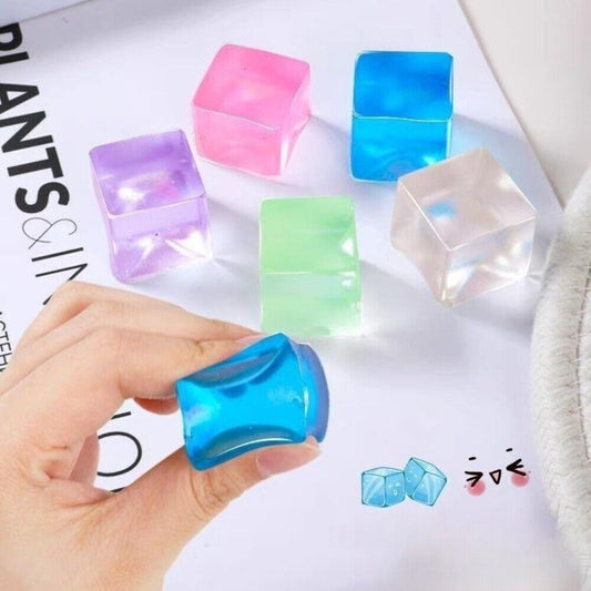 8 Sensory Jelly Cubes Stress Relief Fidget Toy Autism, ADHD and Dementia Support