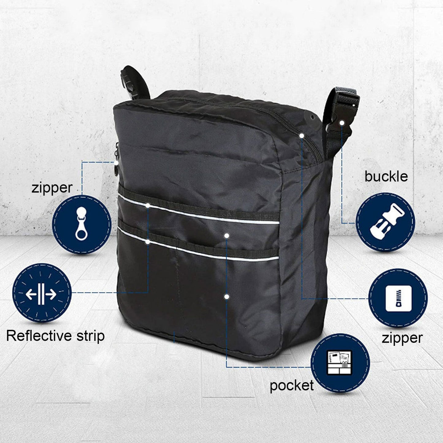 Wheelchair Bag Electric Wheel Chair Accessories Pouch For Adults, Seniors