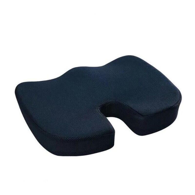 Orthopaedic Memory Foam Seat Cushion Support Back Pain Chair Pillow Car Coccyx