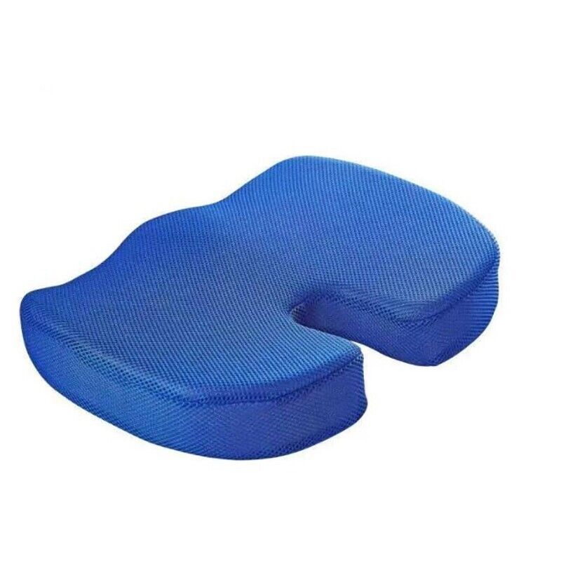 Orthopaedic Memory Foam Seat Cushion Support Back Pain Chair Pillow Car Coccyx