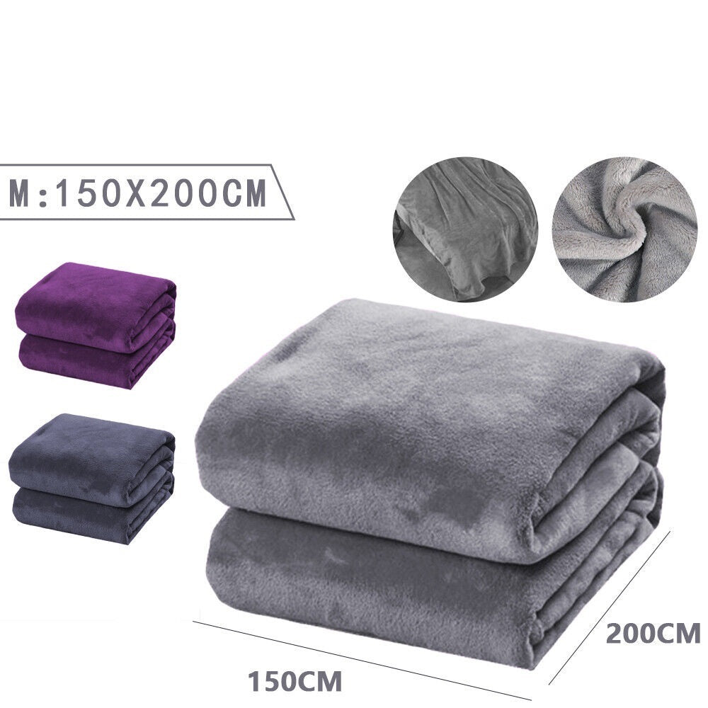 Therapeutic Throw Blanket Fluffy Ultra Soft Warm Weighted Machine Wash