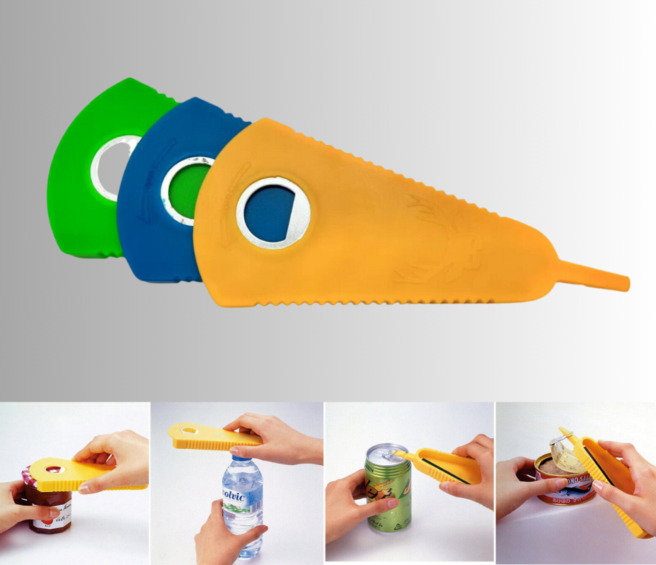 Safe Extended Bottle Jar Opener Light Easy Gripper Tool for Seniors & Children