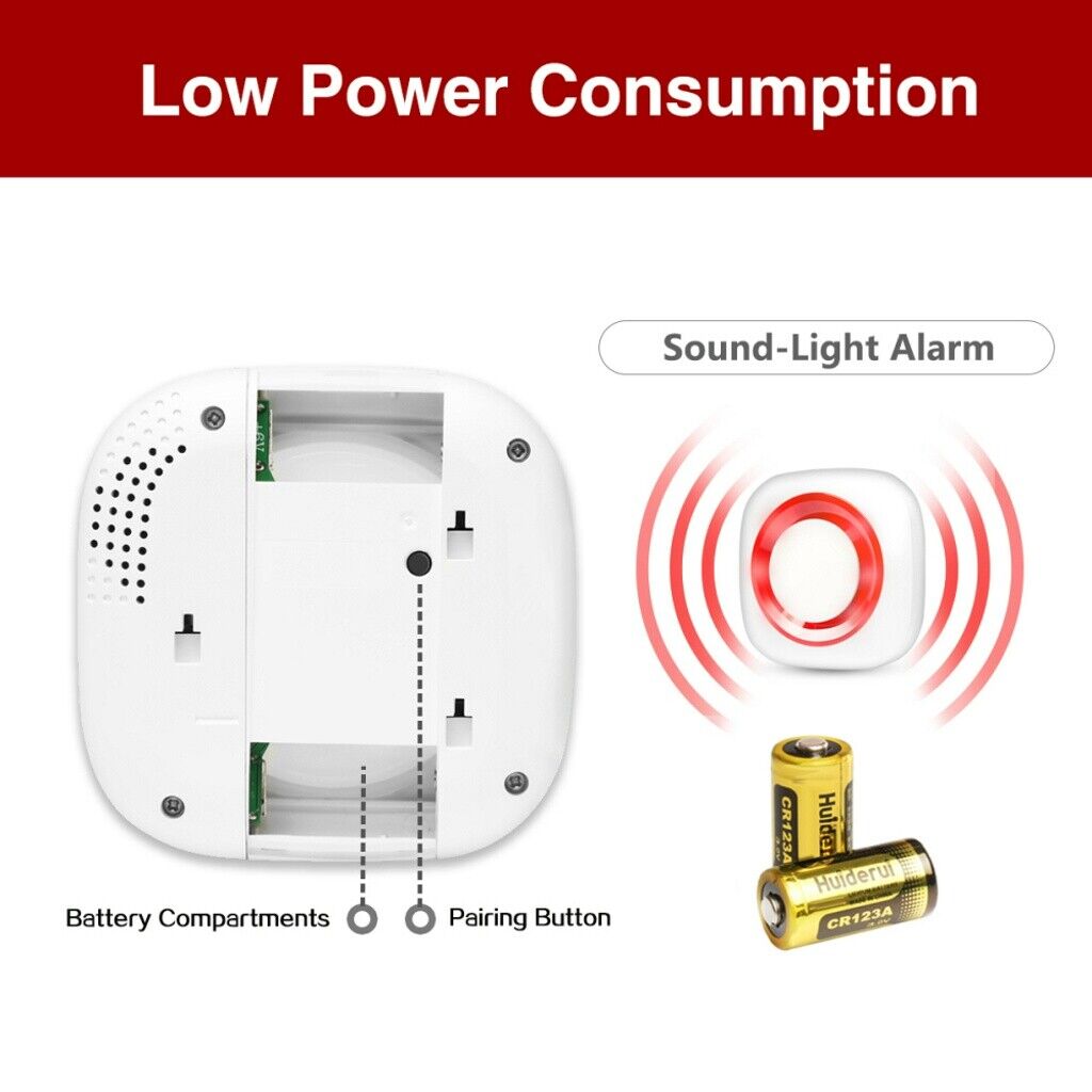 Wireless SOS Alarm Home Emergency Call for Seniors W/Panic Button Call Alert