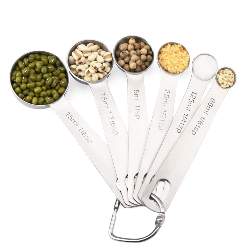 6-in-1 Stainless Steel Measuring Spoons NDIS and Aged Care