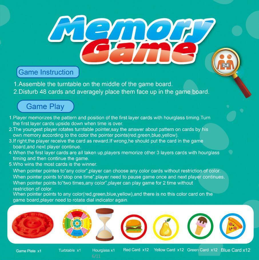 Memory Training Matching Pair Board Game NDIS and Aged Care