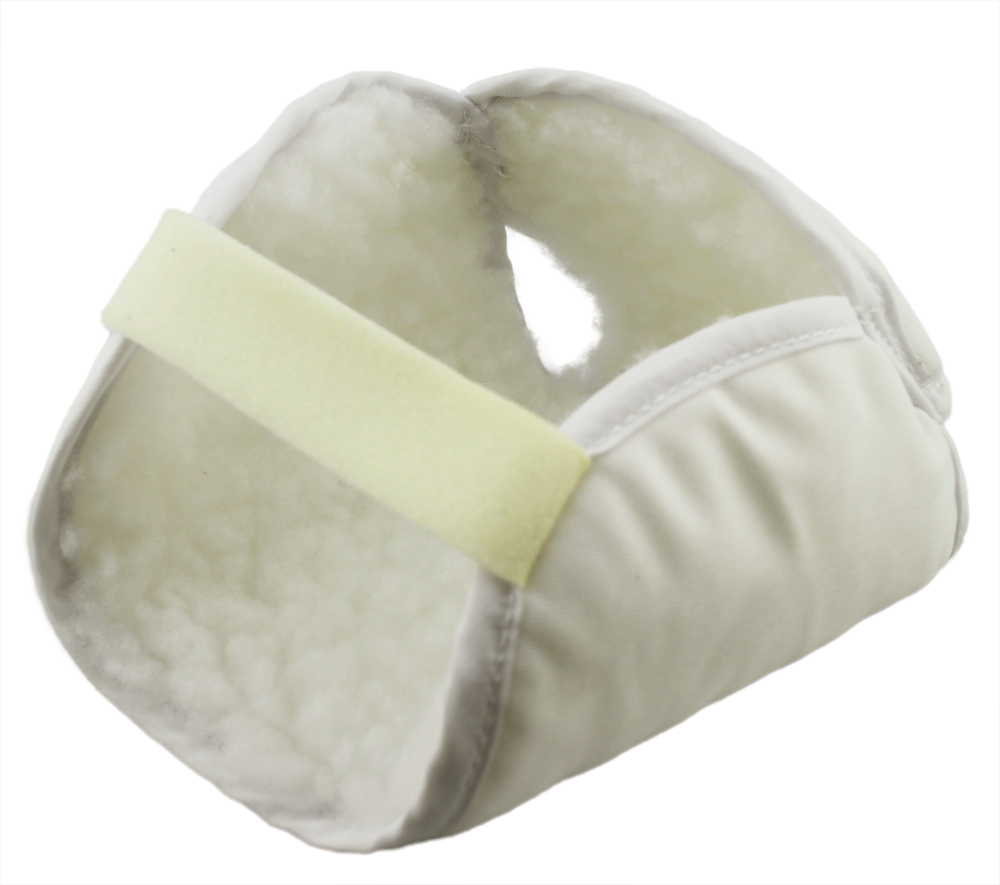 Heel Protector Soft polyester fabric and synthetic sheepskin- foot wrap