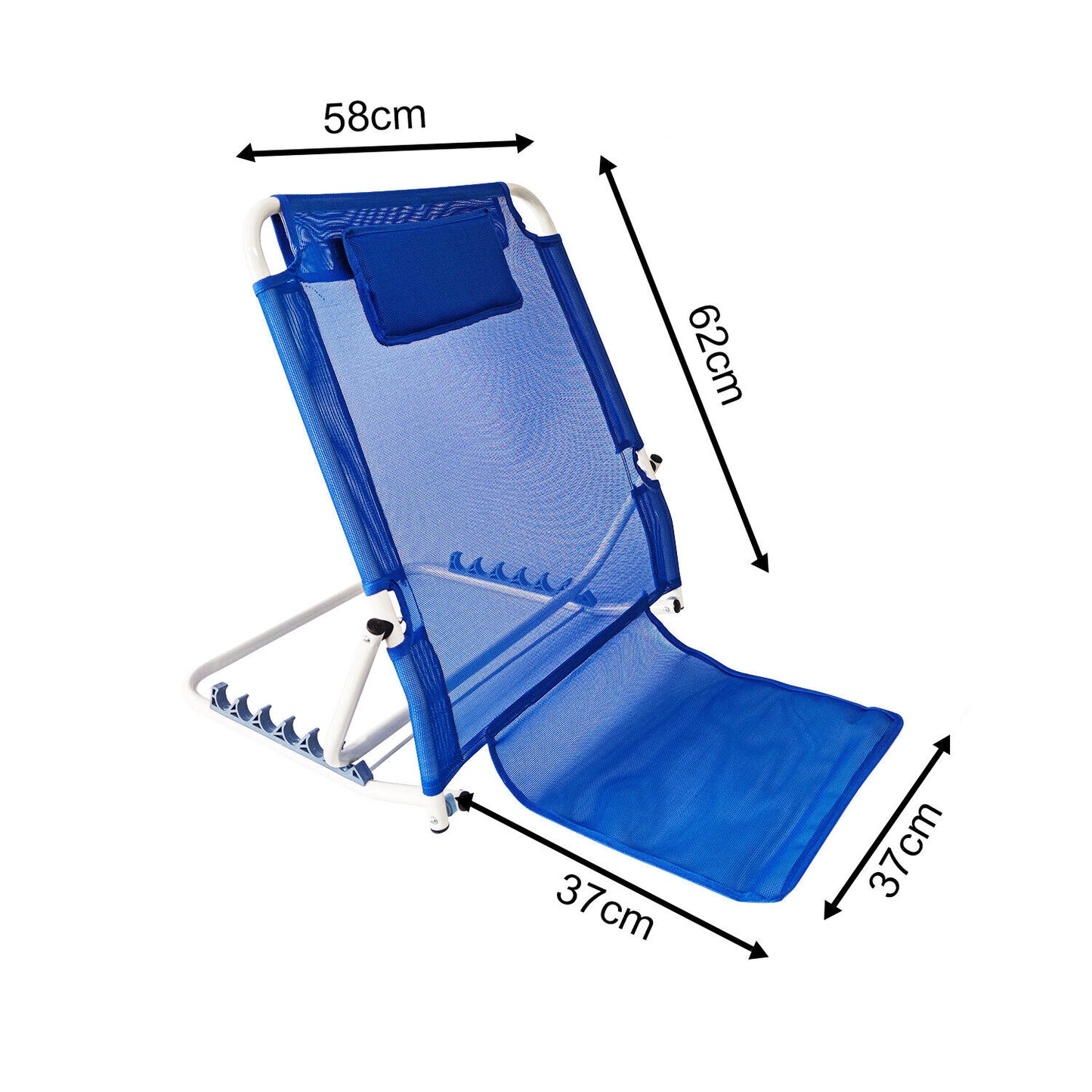 Adjustable 6 Angle Backrest Steel Back Rest Bed Support