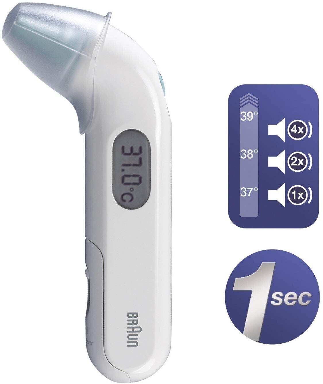 Braun Thermoscan 3 Infrared Precise Ear Thermometer Infant/Children IRT3030 OPEN