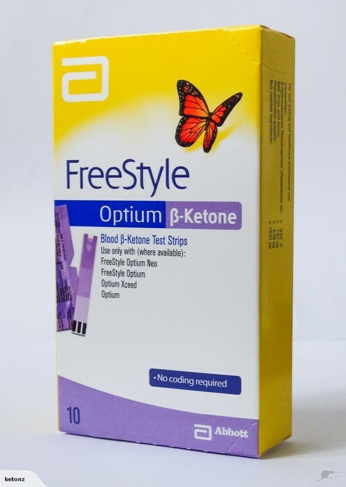 Abbott FreeStyle Optium Blood ß-Ketone 10 Test Strips