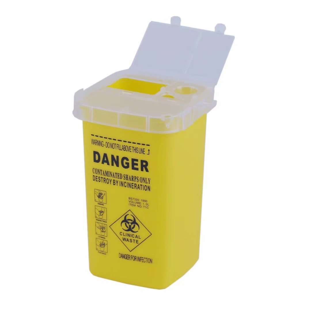 Sharps 1L Collector Waste Bin Container Syringe Needle Disposal