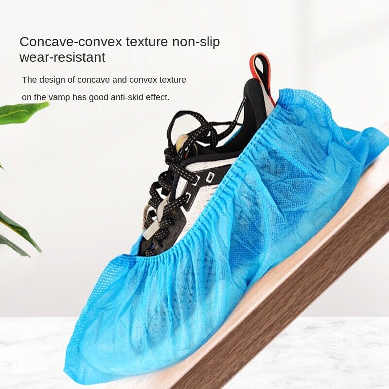 50 pcs Disposable Non-woven Shoe Cover Anti Slip Cleaning Overshoes Boot Covers