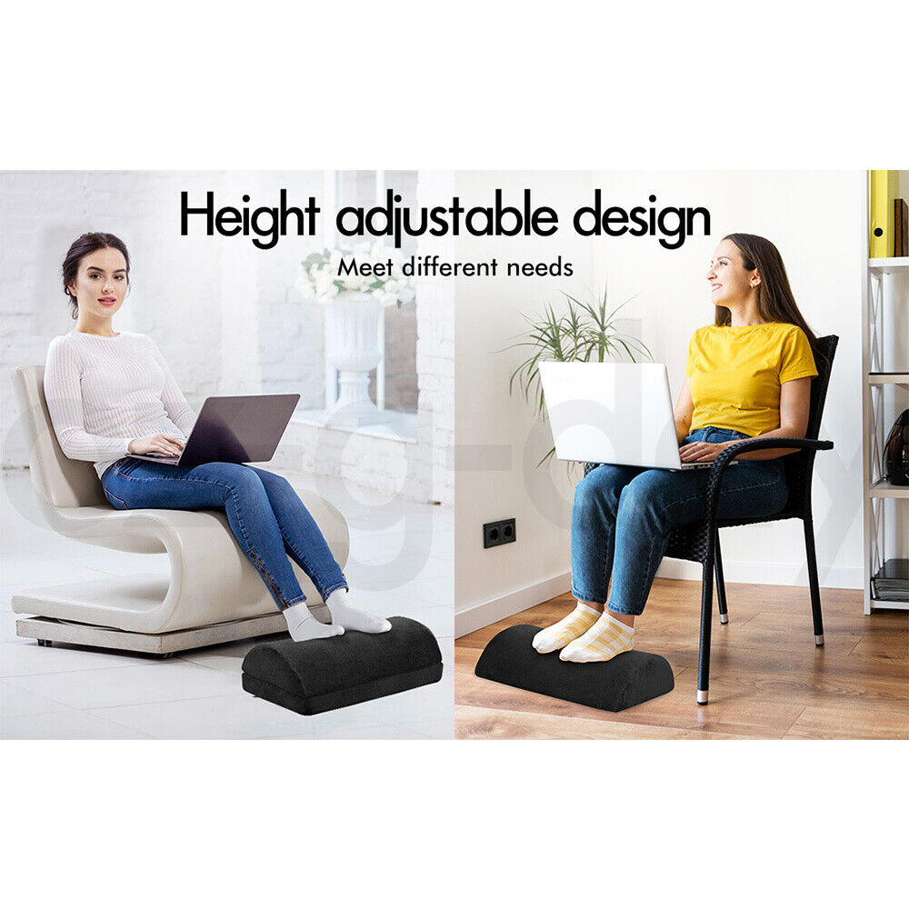 Foot Rest Pillow with Plush Cover Under Desk Adjustable