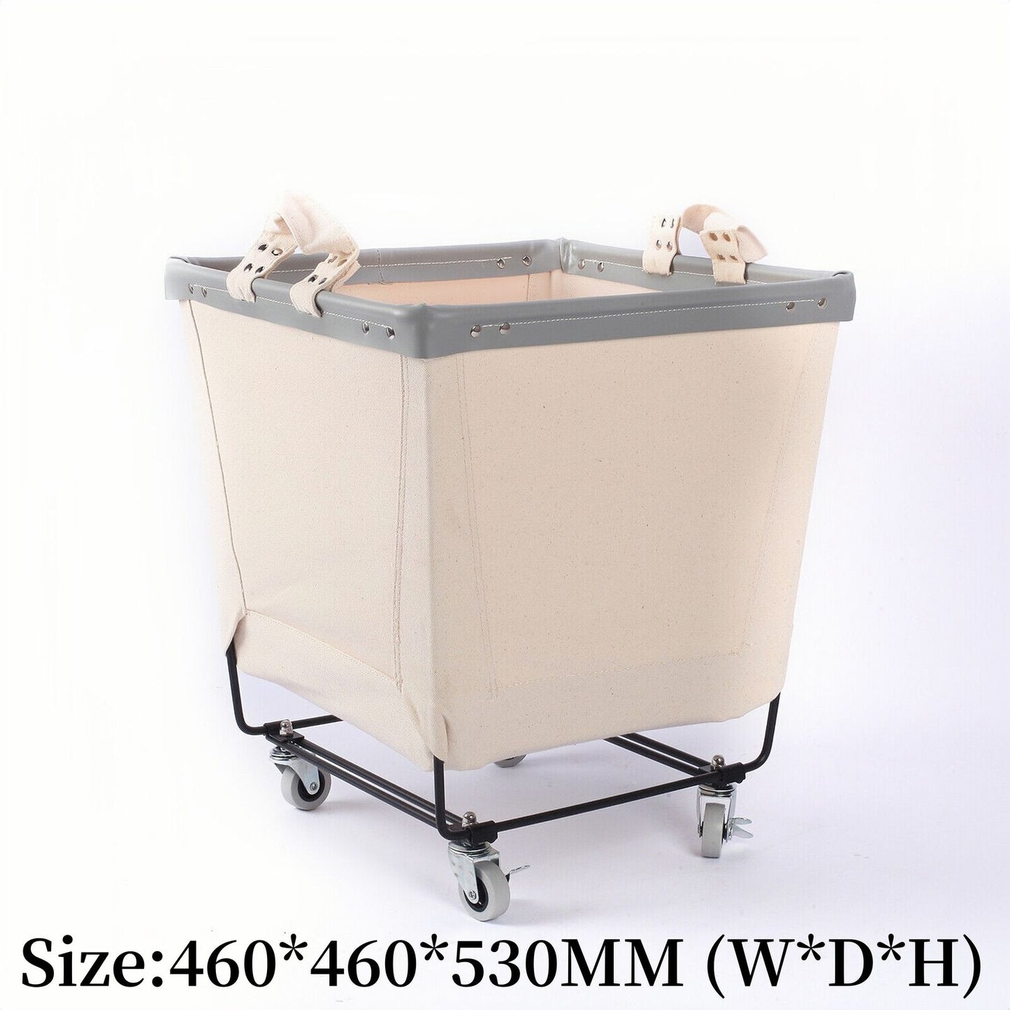 Large Laundry Hamper Heavy Duty Rolling Laundry Basket Cart Dirty Clothes Bin