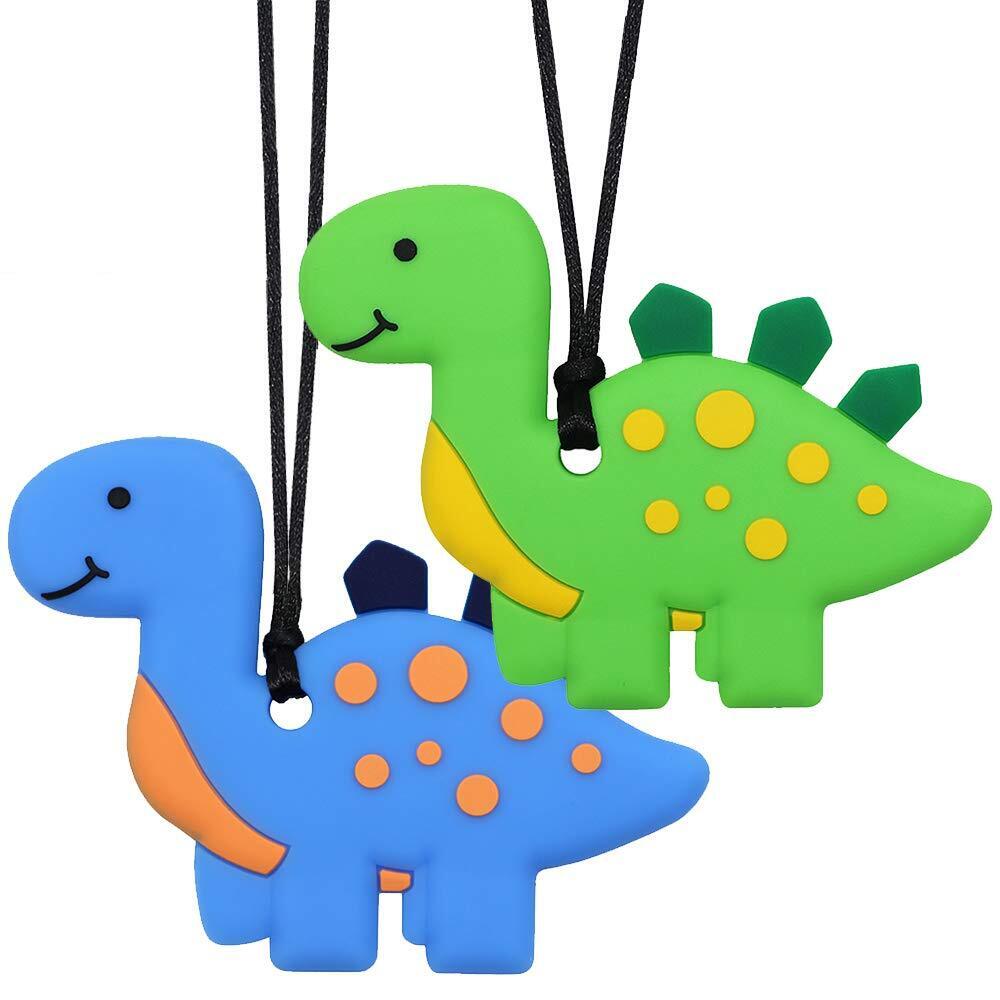 Dinosaur Pendant Oral Motor Sensory Chew Necklace