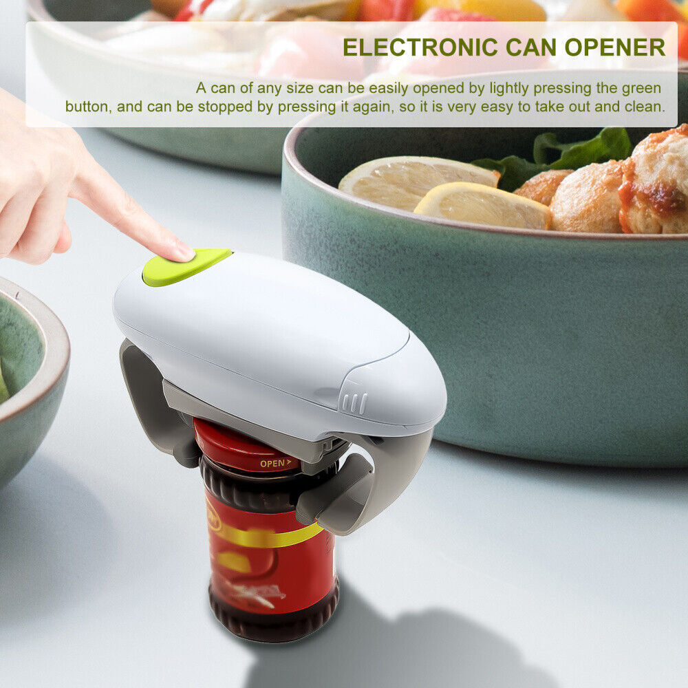 Electric Can Opener One Touch Kitchen Gadget Jar Opener Automatic Bottle Opener