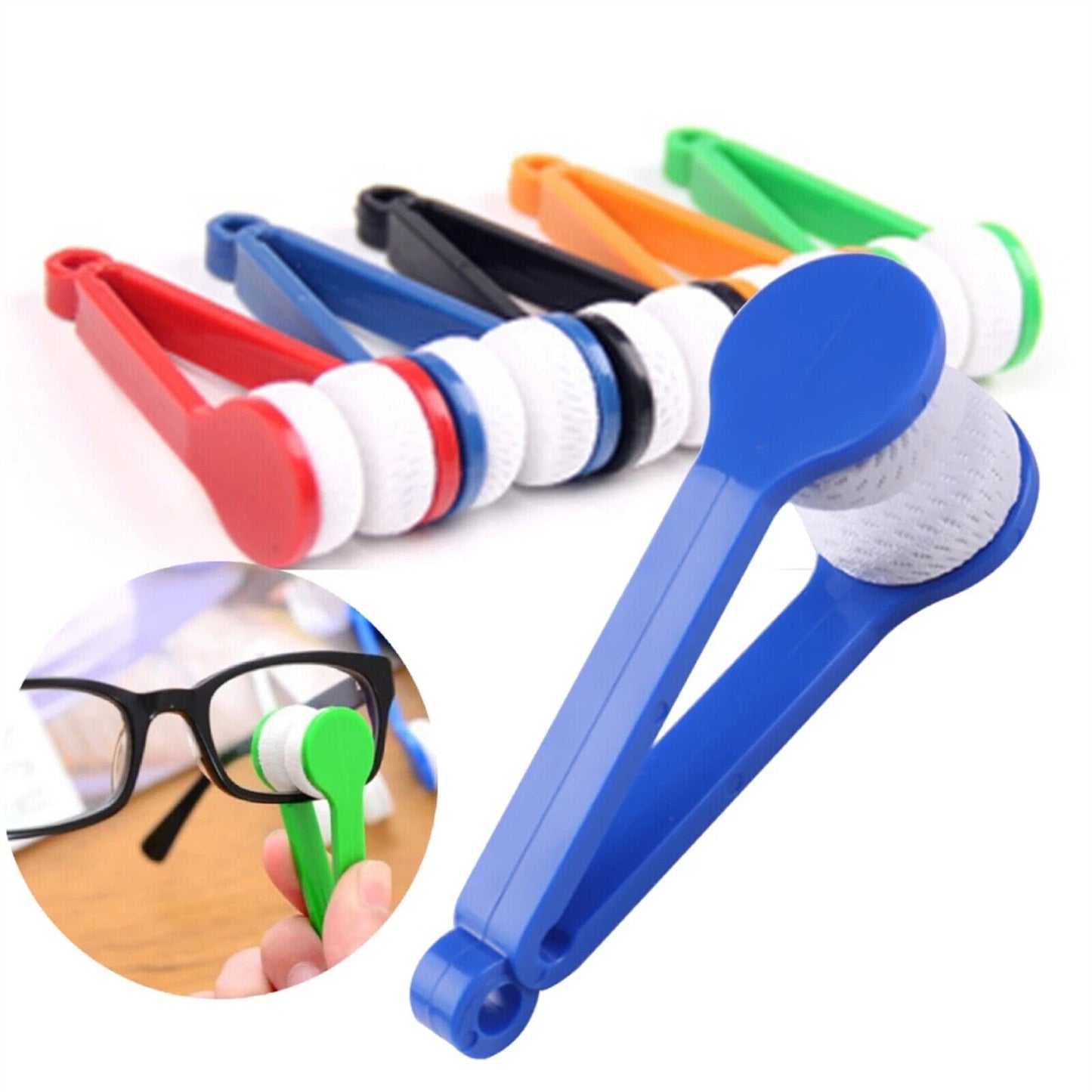 Wipe Soft Mini Cleaning Brush Spectacles Eyeglass Cleaner Eye Glasses Lens 5pcs