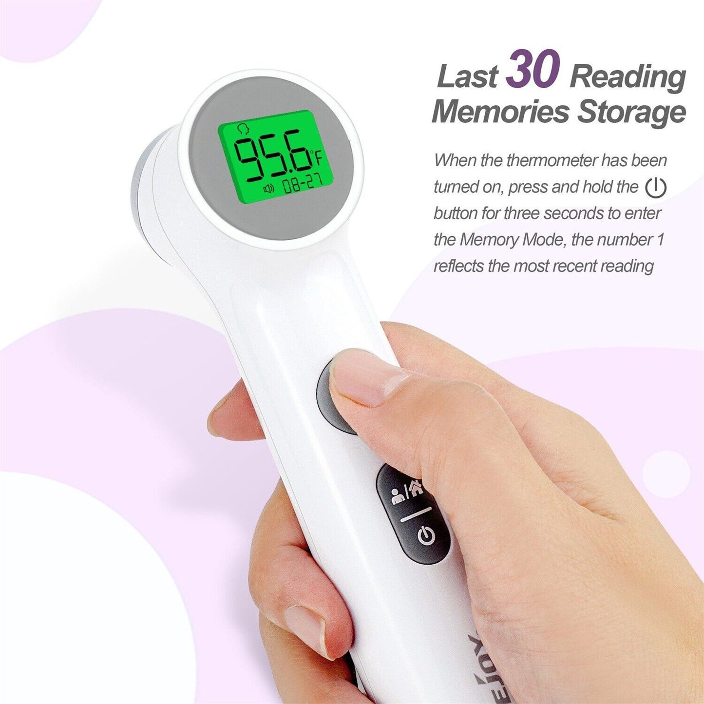 Digital LCD Infared Thermometer Gun Non Contact Forehead Ear Body Temperature