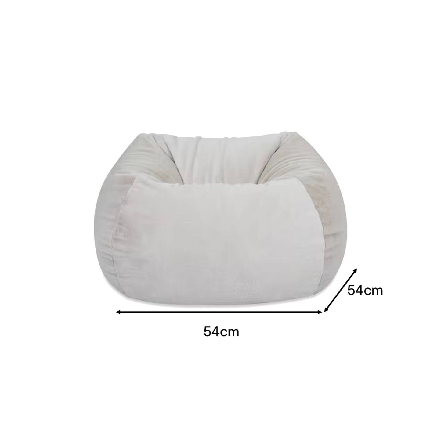 Faux Fur Bean Bag Natural Colour Bean Bag Cover 3 Litres Beans