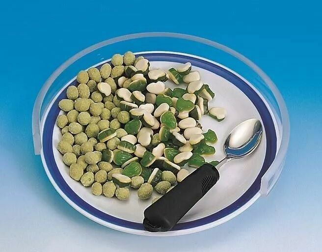 Clear Plate Guard Surround Acrylic Disability Independent Eating Aid