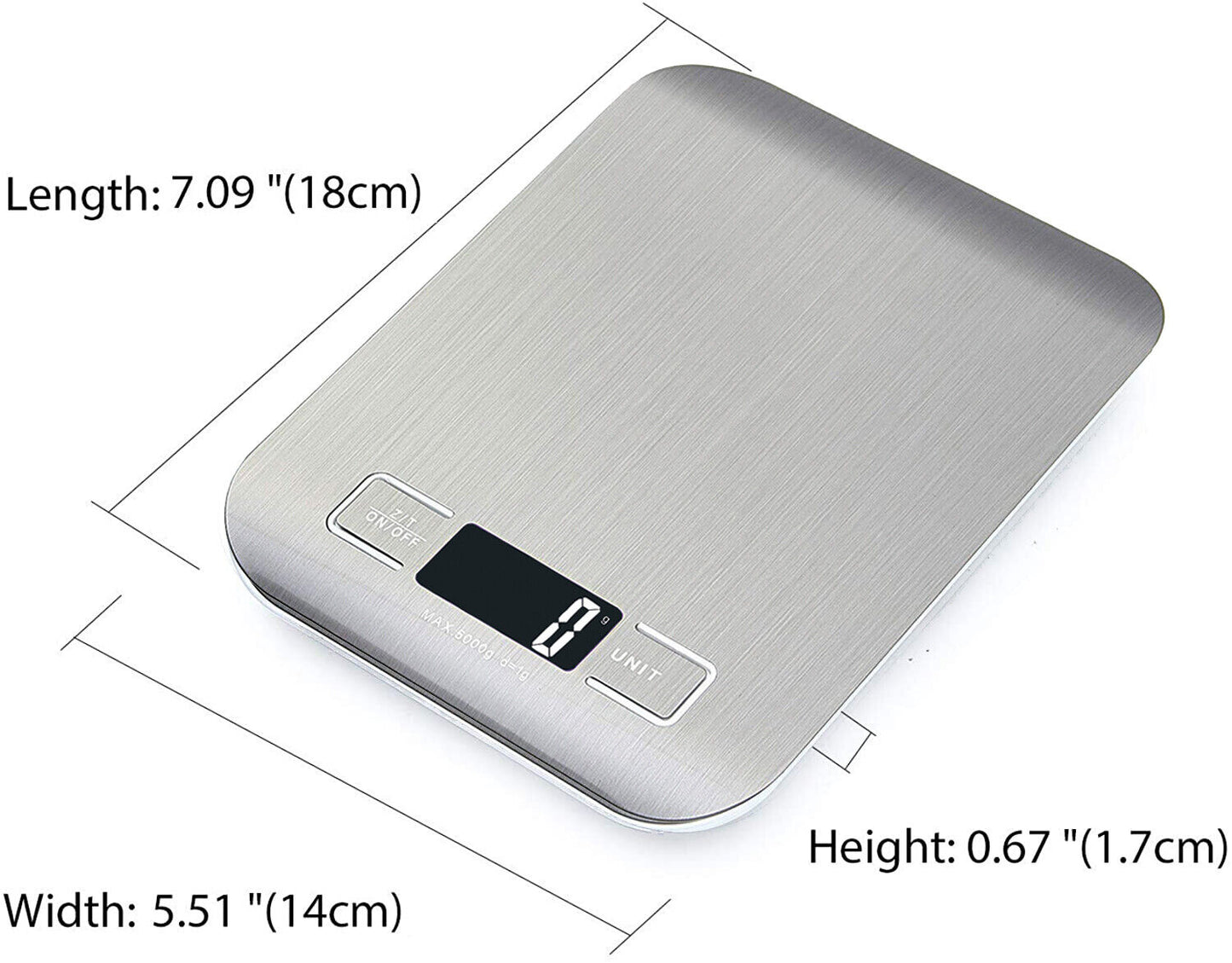 5kg Electronic Digital Stainless Steel Kitchen Scale