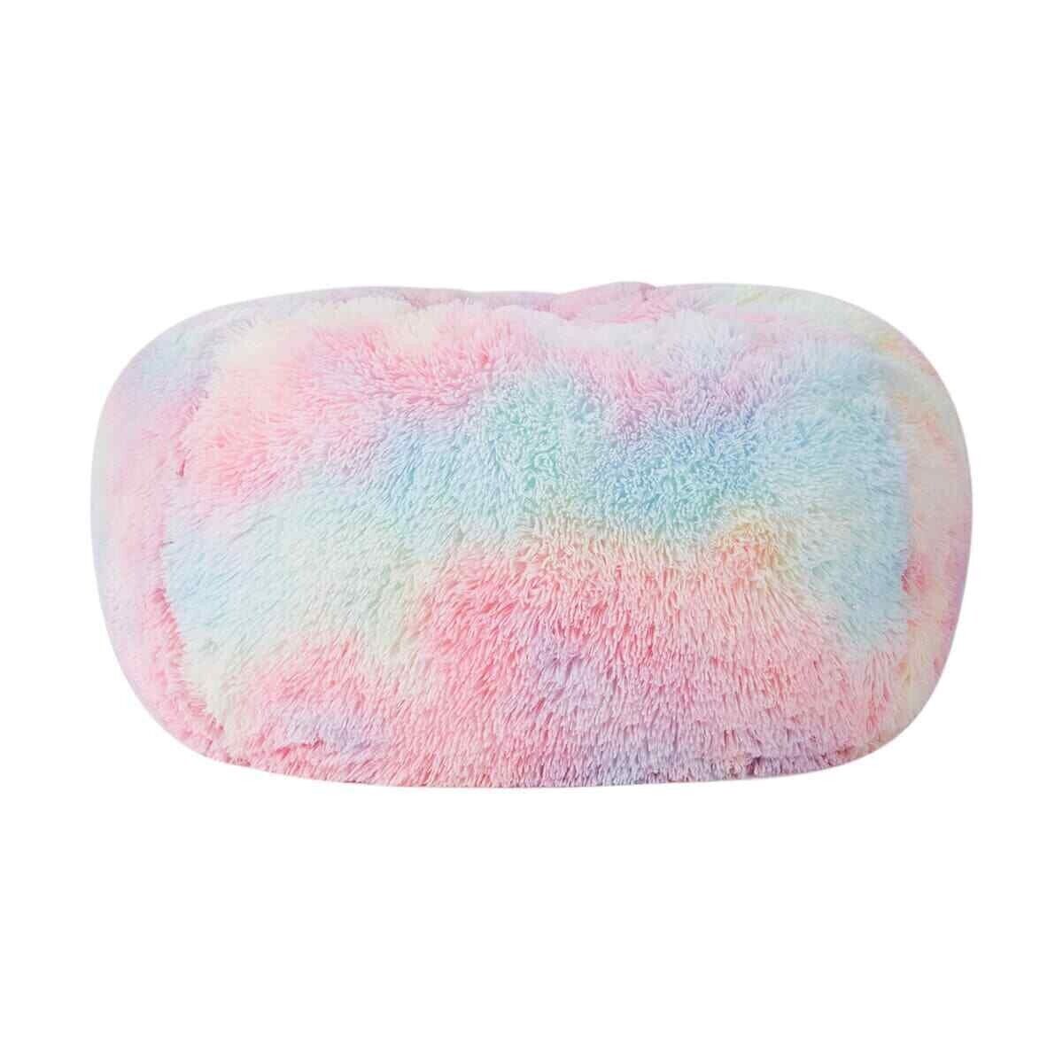 Rainbow Unicorn Faux Fur Bean Bag Lounge Seat Chair