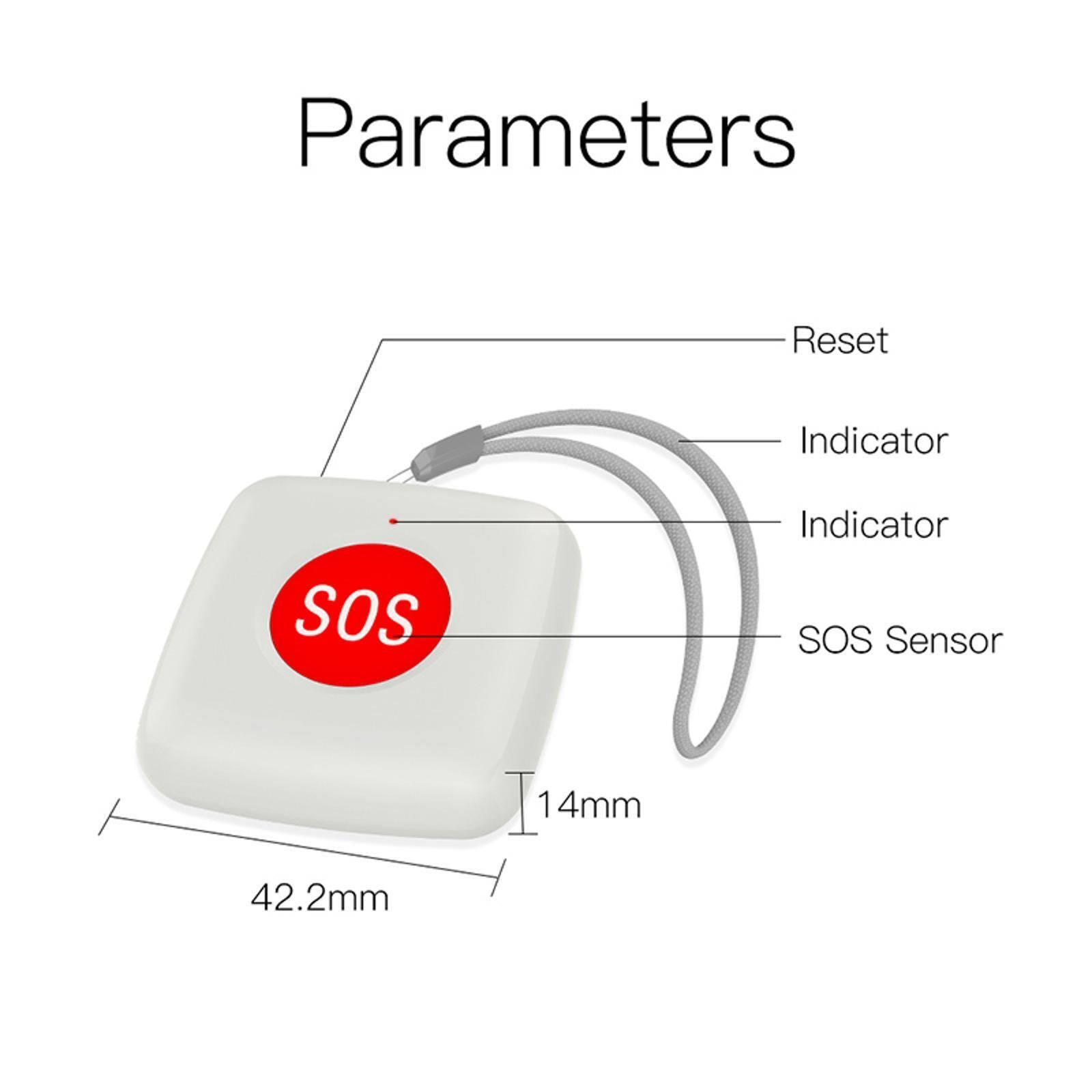 Mini SOS Emergency Button Alarm Push Sensor NDIS and Aged Care