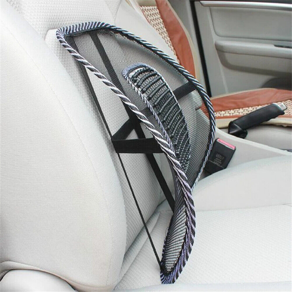 Mesh Back Rest Lumbar Support Office Chair Van Car Seat Home Pillow Cushion 2PCS