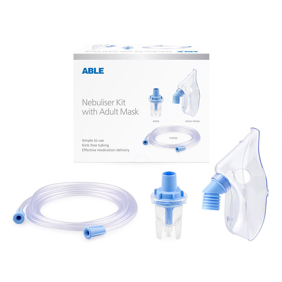 Able Asthma Kit Universal with Mask includes Bowl, Mask & Tubing