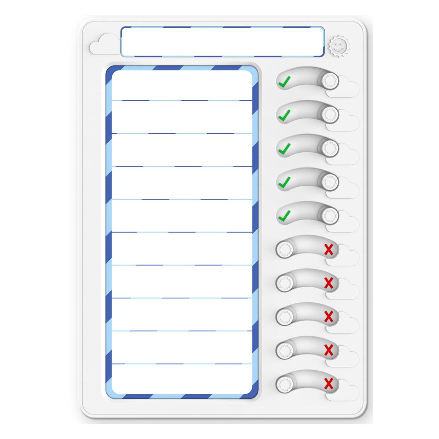 Kids Magnetic Dry-Erase Daily Routine Chart Chores Checklist Board