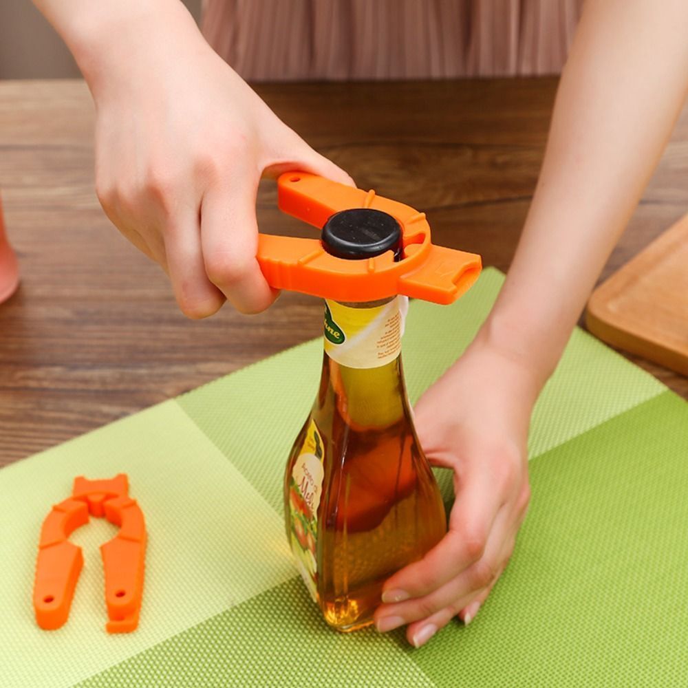 Multi-Purpose Bottle Opener Jar Lid Easy Grip Disability Aid Kitchen Lid Tool