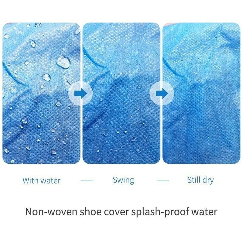 50 pcs Disposable Non-woven Shoe Cover Anti Slip Cleaning Overshoes Boot Covers