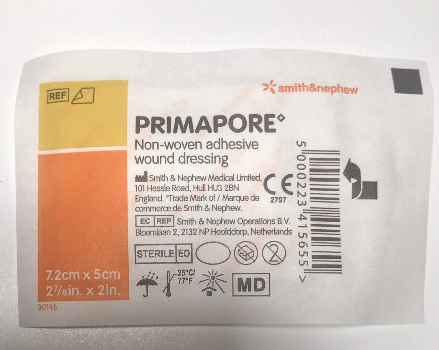 Primapore Island Wound Dressing 7.2cm x 5cm Waterproof Non Woven 5 or 10 Pack