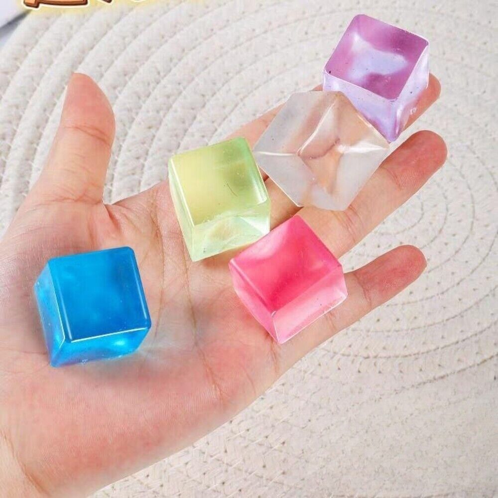 8 Sensory Jelly Cubes Stress Relief Fidget Toy Autism, ADHD and Dementia Support