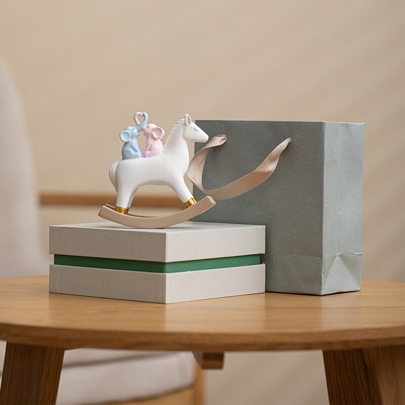 Handicraft Joyful Rocking Horse & Elephant Resin