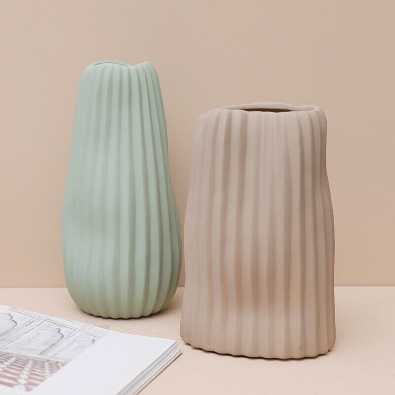 Ceramic Vase Nordic Morandi Irregular Rubber Paint Texture