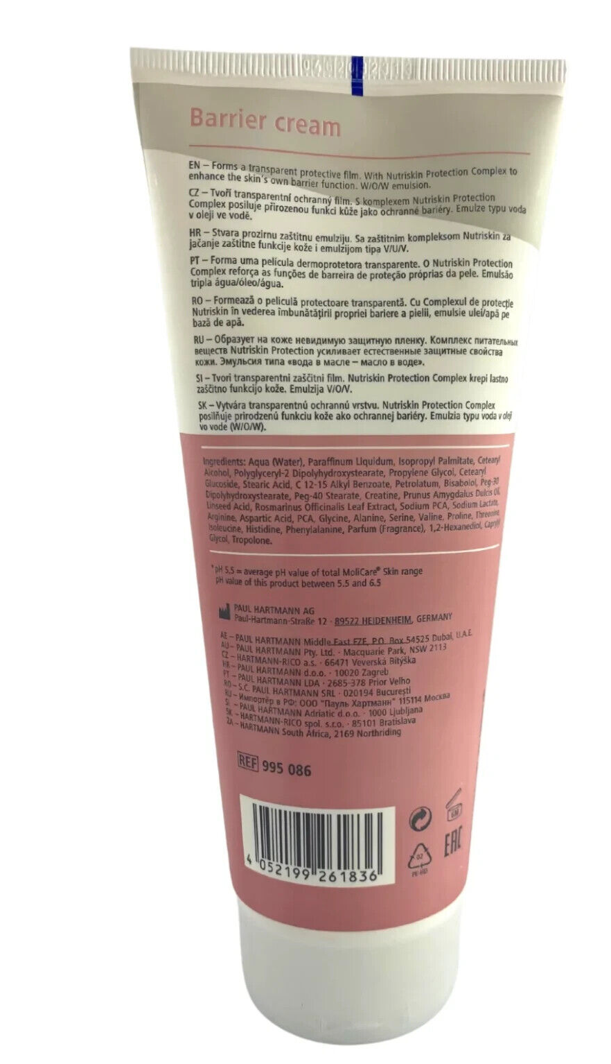 Molicare Skin Barrier Cream 200ml Tube